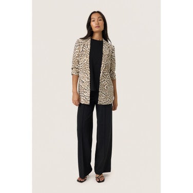 SLShirley Printed Blazer Bruin 1