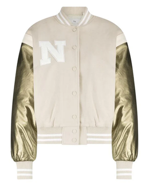 Gent Jacket Metallic Sleeve Beige