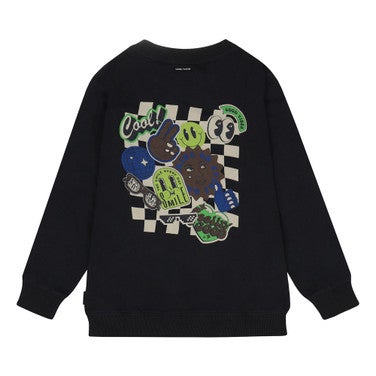 Distance Sweater Backprint Cool Donker Blauw