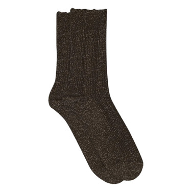 Julia glitter socks Bruin 1