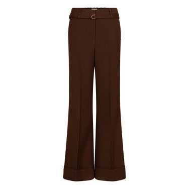 KORIEN Flared Pantalon Bruin 1