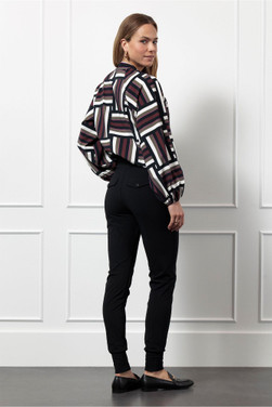 Franka fleece trousers Zwart 1