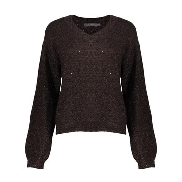 Pullover lurex and sequinces Bruin 1