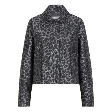 Jacket Leopard Grijs