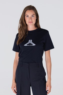 LOLA SHIRT CO 140 short sleeve pumps print Blauw