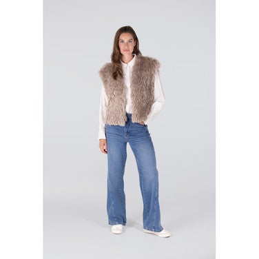 DALI GILET FF 276 fake fur Beige