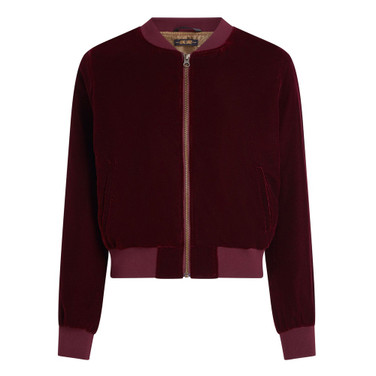 Bessie Jacket Gamine Velvet Rood