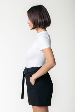 Louas Woven Short Zwart 1