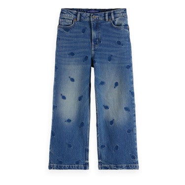 The Deep loose jeans Best of Blauw Leaves Blauw