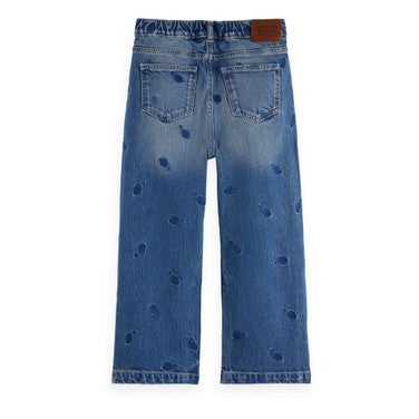 The Deep loose jeans Best of Blauw Leaves Blauw