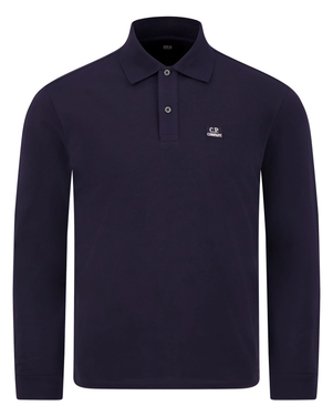 Poloshirt Longsleeve Donker Blauw