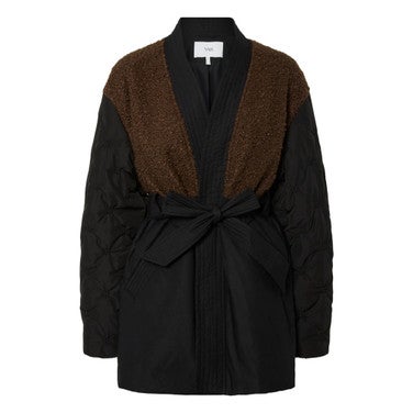 YASMEDISO LS QUILTED JACKET S. Zwart 1