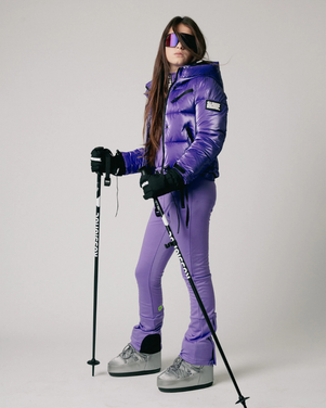 SPEAK Ski trousers soft shell 4 way stretch Paars