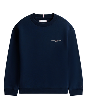 Mini Corp Chestlogo Crewneck Sweater Donker Blauw