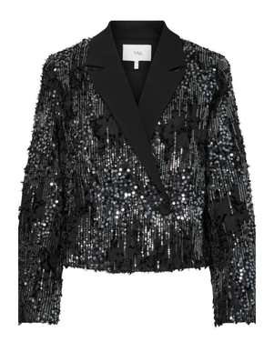 YASSITIRA LS SEQUIN BLAZER Zwart 1