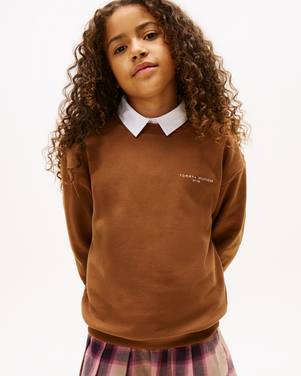 Mini Corp Chestlogo Crewneck Sweater Bruin 1