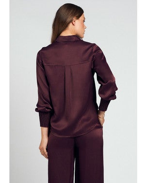 Leanne Blouse Bordeaux