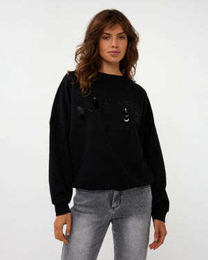 Sweater ''Iconic Weekend'' Zwart 1
