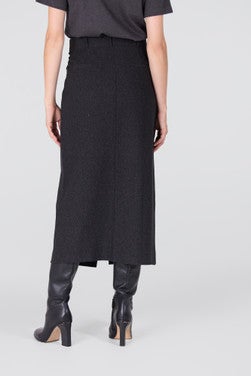 GEORGIE ROK HVM 683 slit at front Grijs