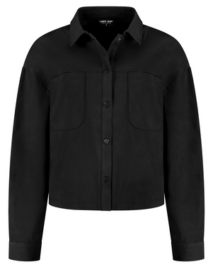 Merci Brushed Blouse Zwart 1