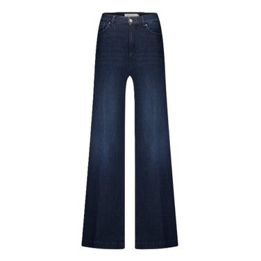 PALMER WIDE LEG MID LENGTH Blauw