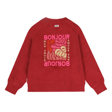 J Adore Sweater Backprint Bordeaux