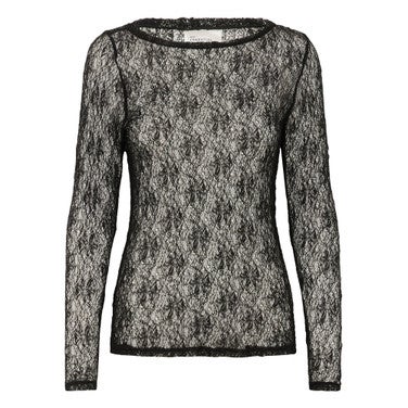 MWRita Boatneck LS Blouse Zwart 1