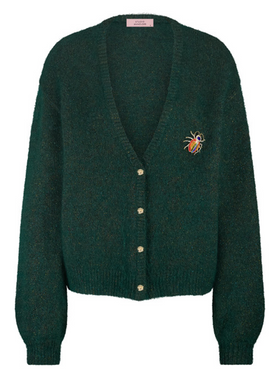 Feddie lurex cardigan Groen