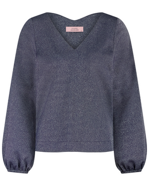 Claudina sparkle top Blauw