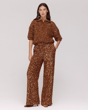 HOLLY-PA Glitter Bruin 1