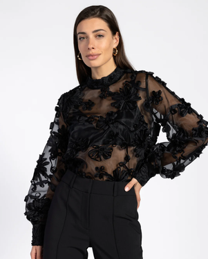 LUCIA FLOWER PES 502 Zwart 1