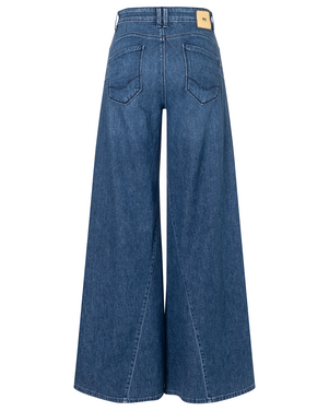 Wide Flared Jeans Blauw