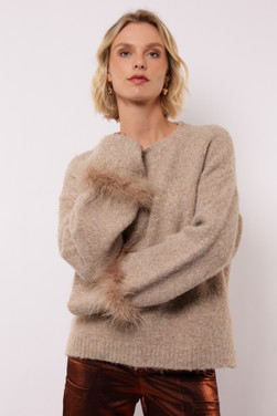 Rielle knit sweater Beige