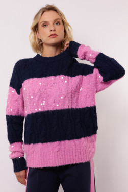 Selera knit sweater Blauw