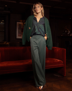 Lexie sparkle trousers Groen