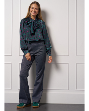 Flair sparkle trousers Blauw