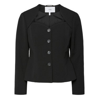 YASFAVO 7/8 BLAZER TOP S. Zwart 1