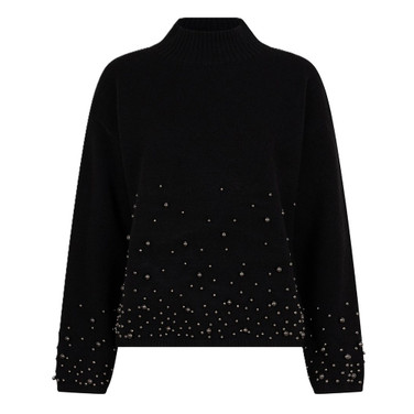 Sweater pearls Zwart 1