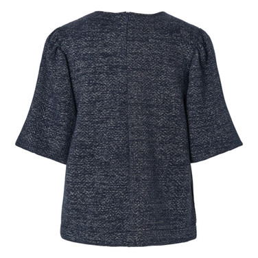 YASCASA 2/4 GLITTER TOP - EX Blauw