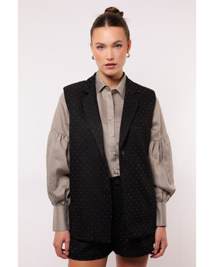 Joelle gilet Zwart 1