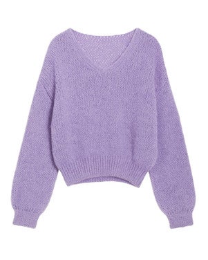 Knitted Sweater Paars