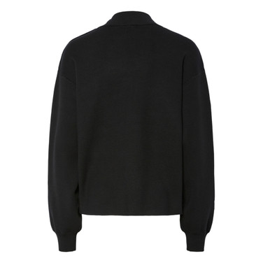 YASHAMA LS PEARL KNIT PULLOVER Zwart 1