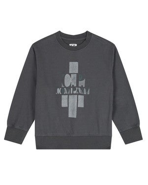 Sweatshirt Blocks Light Fleece Antraciet
