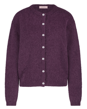 Bibi mohair cardigan Bordeaux