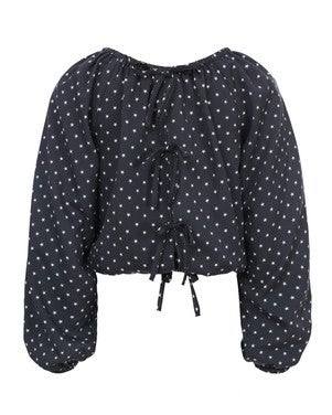 10sixteen Blouse Bows Donker Blauw