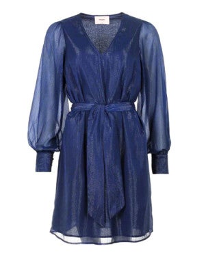 Dress Dion Lurex Donker Blauw