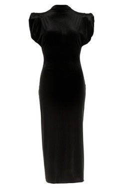 Dress Dot Velours Zwart 1