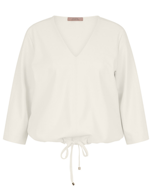 Odette bonded top Off White