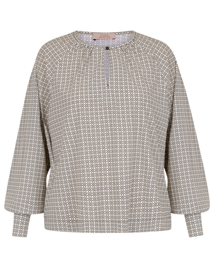 Charleze circle blouse Off White