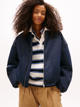 TJW Varsity Graphic Bomber Donker Blauw